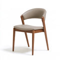 Chaise de salle à manger aux lignes épurées, coloris gris