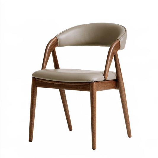 Chaise de salle à manger aux lignes épurées, coloris gris